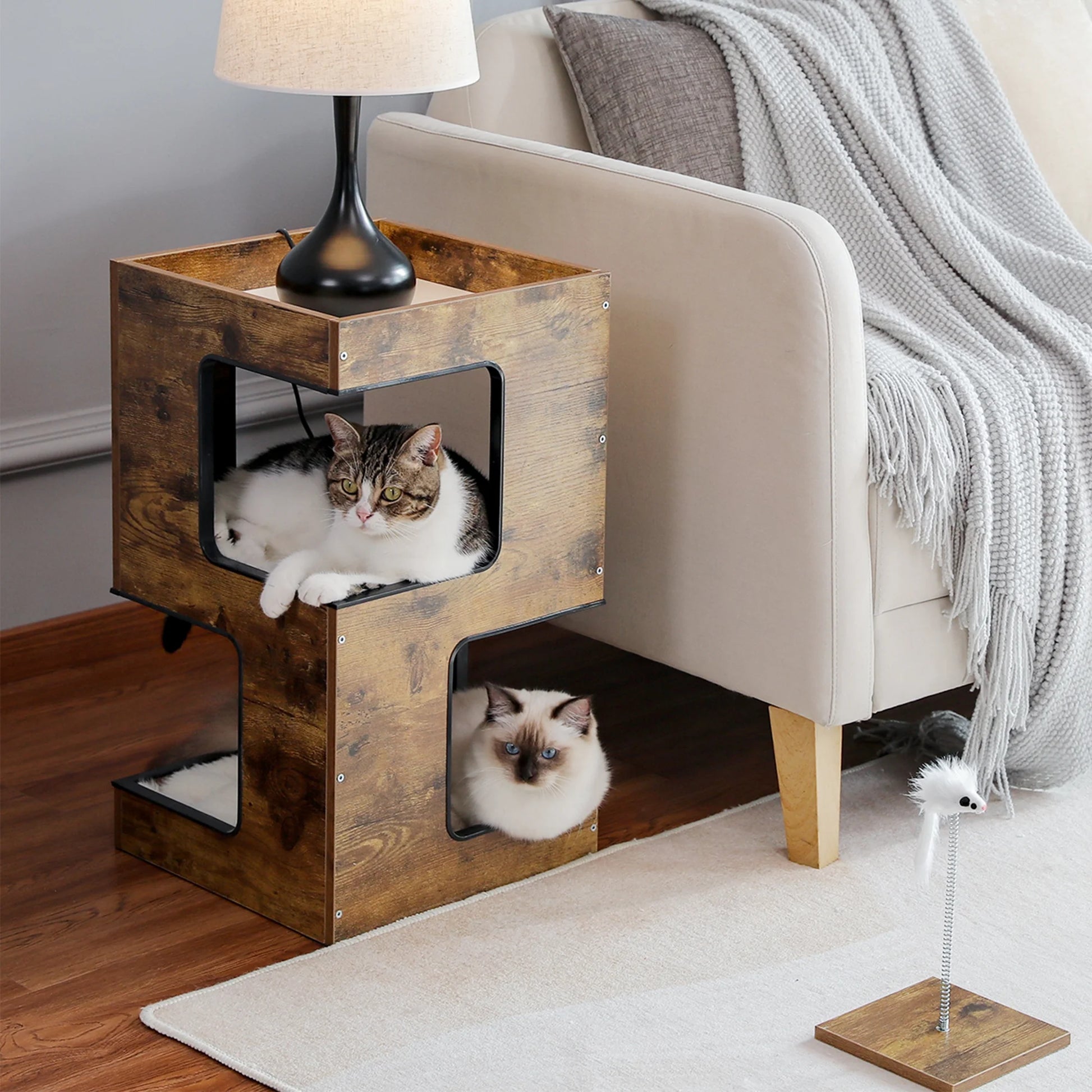 Wooden Cat House Funiture