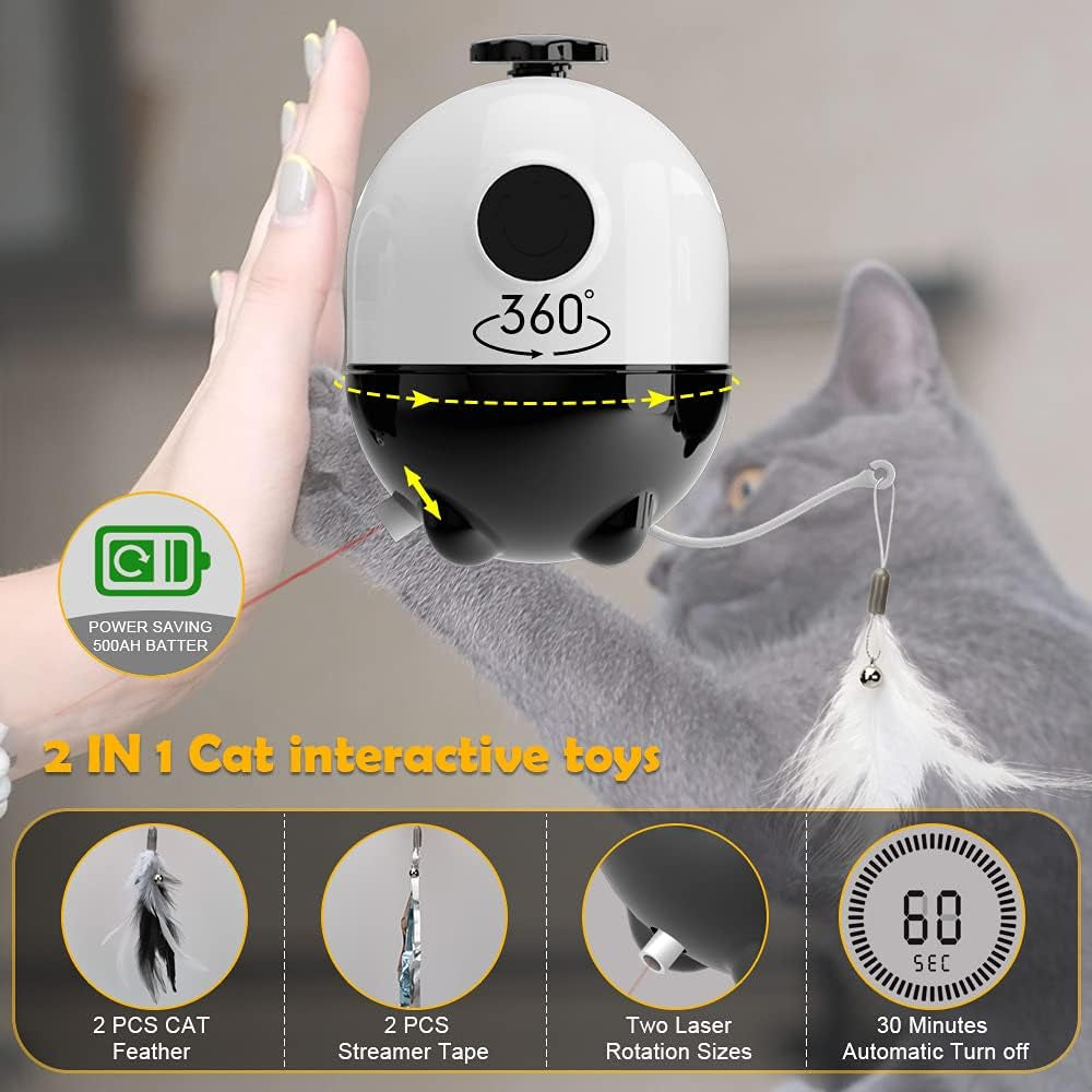 2-1 Laser and Feather Cat toy
