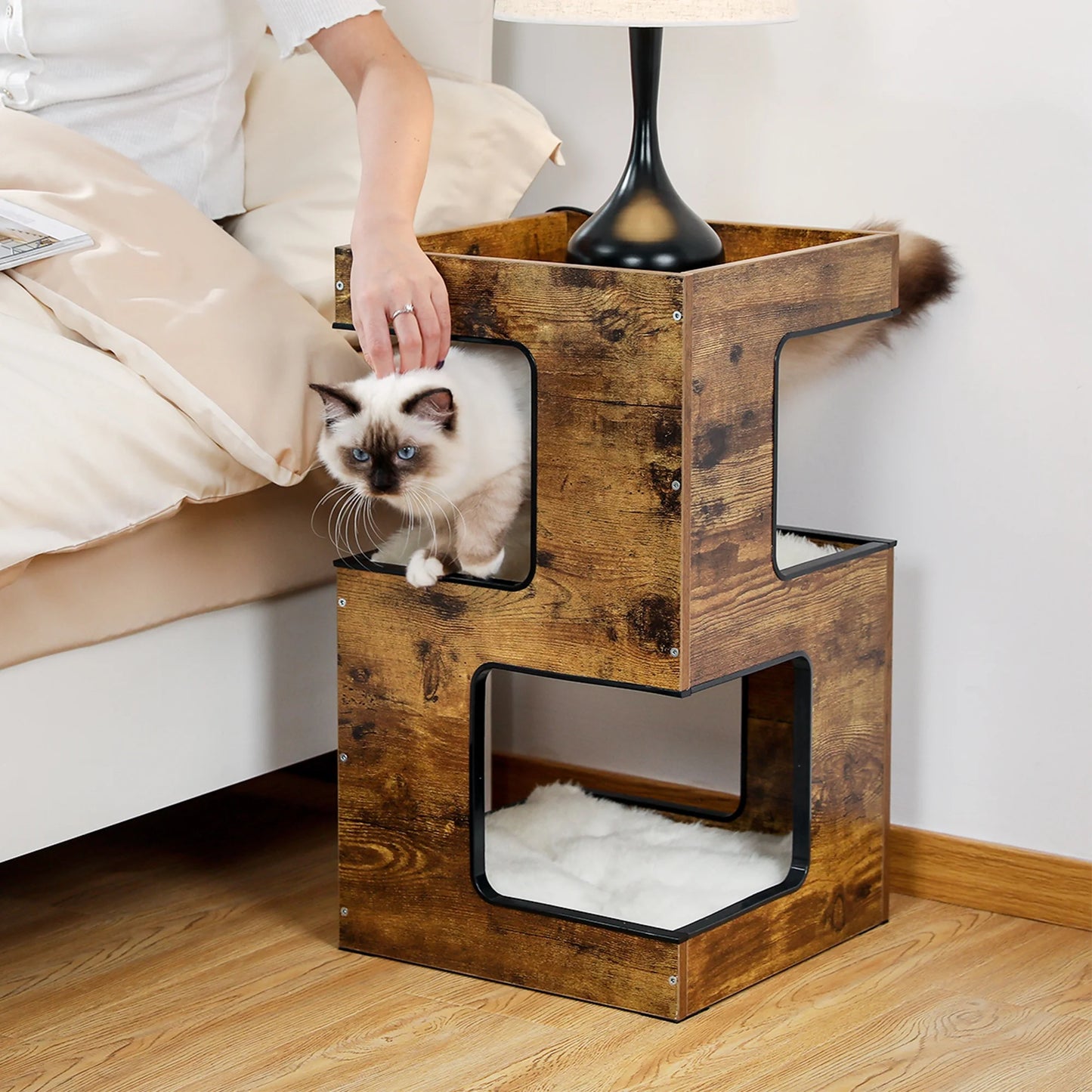 Wooden Cat House Funiture