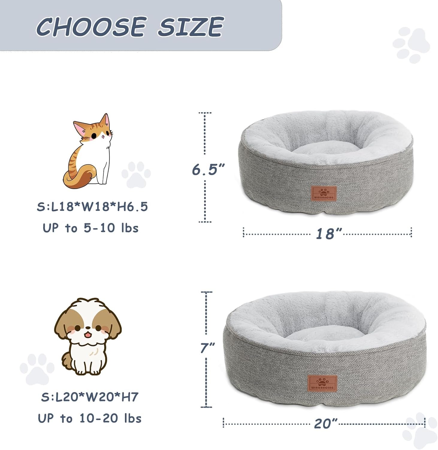 Soft  Round Cat beds