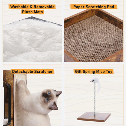Wooden Cat House Funiture