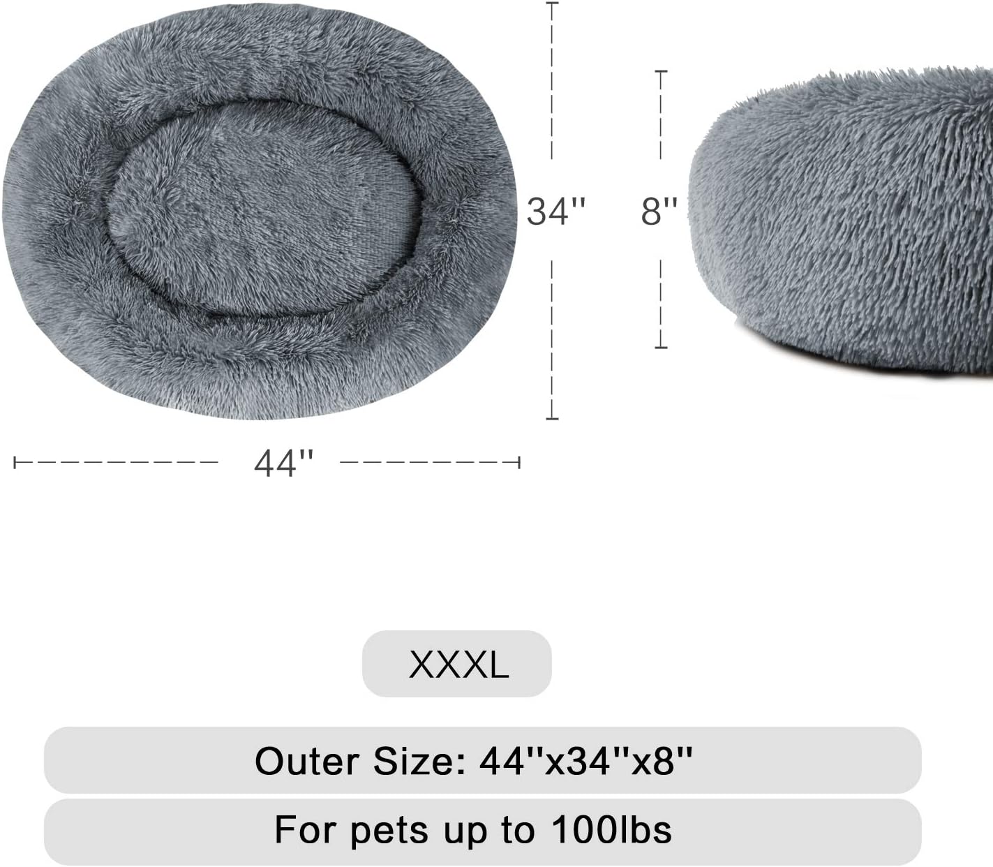 Cat and Dog Fluffy Bed