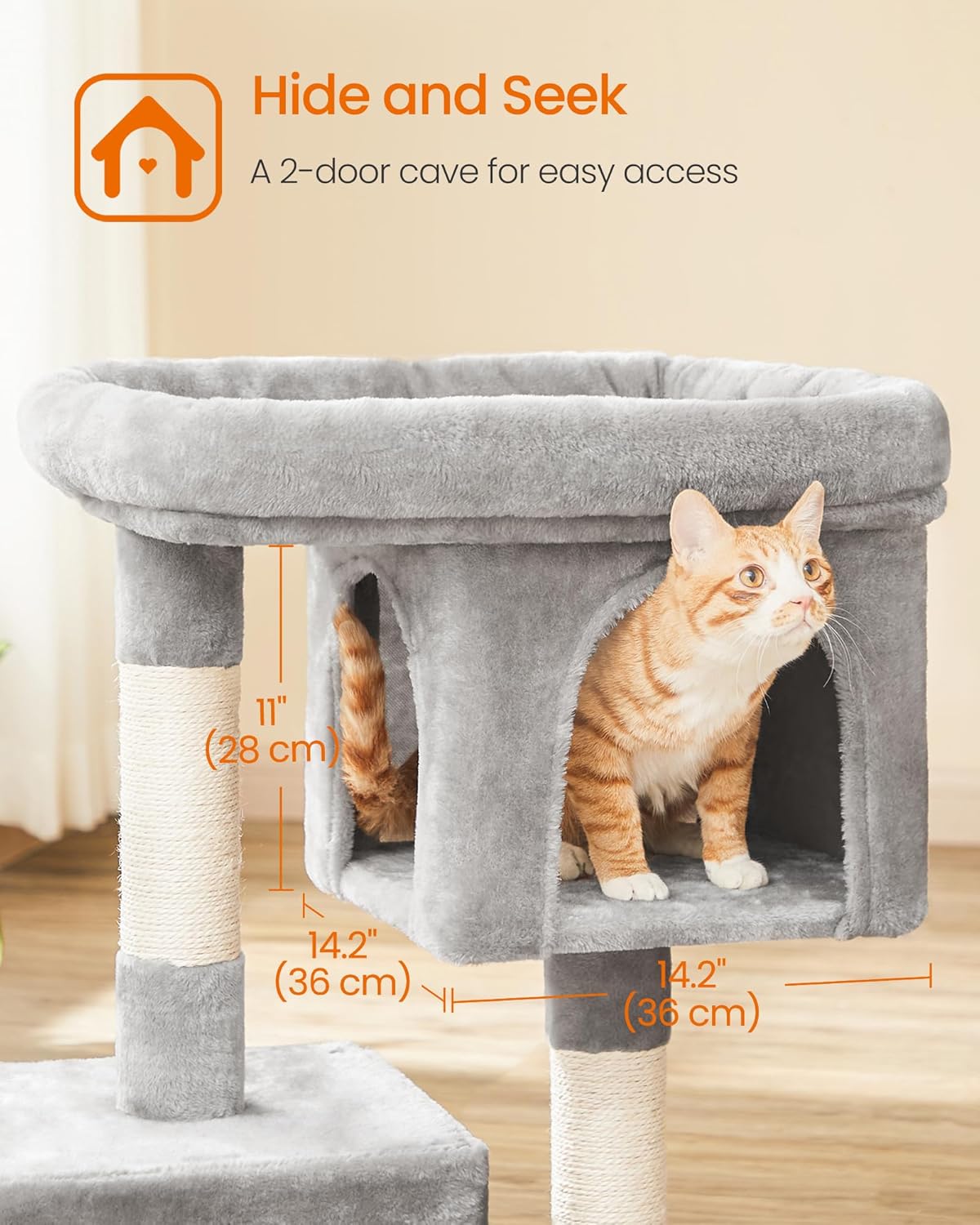 Cat Tree, 33.1-Inch Cat Tower