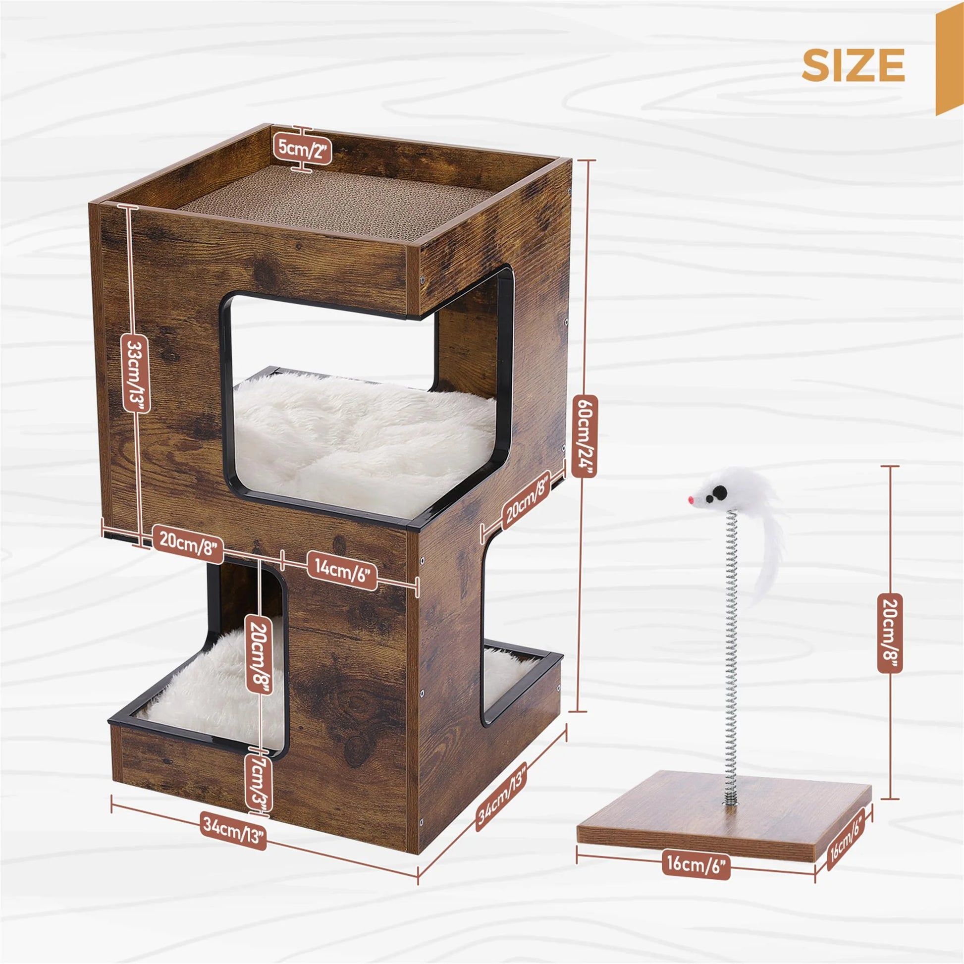 Wooden Cat House Funiture