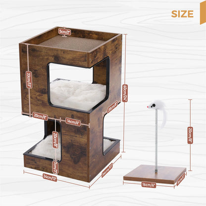 Wooden Cat House Funiture