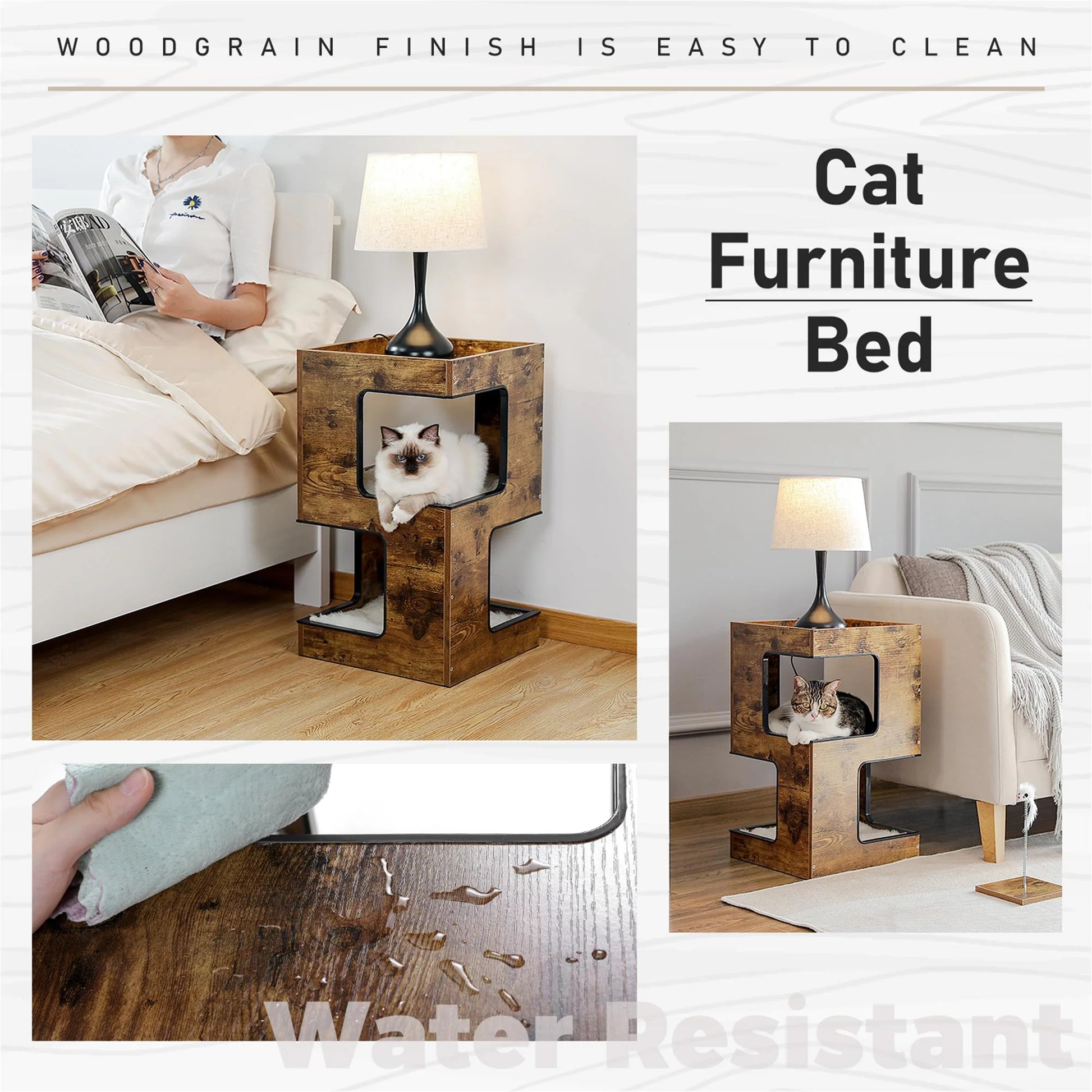 Wooden Cat House Funiture
